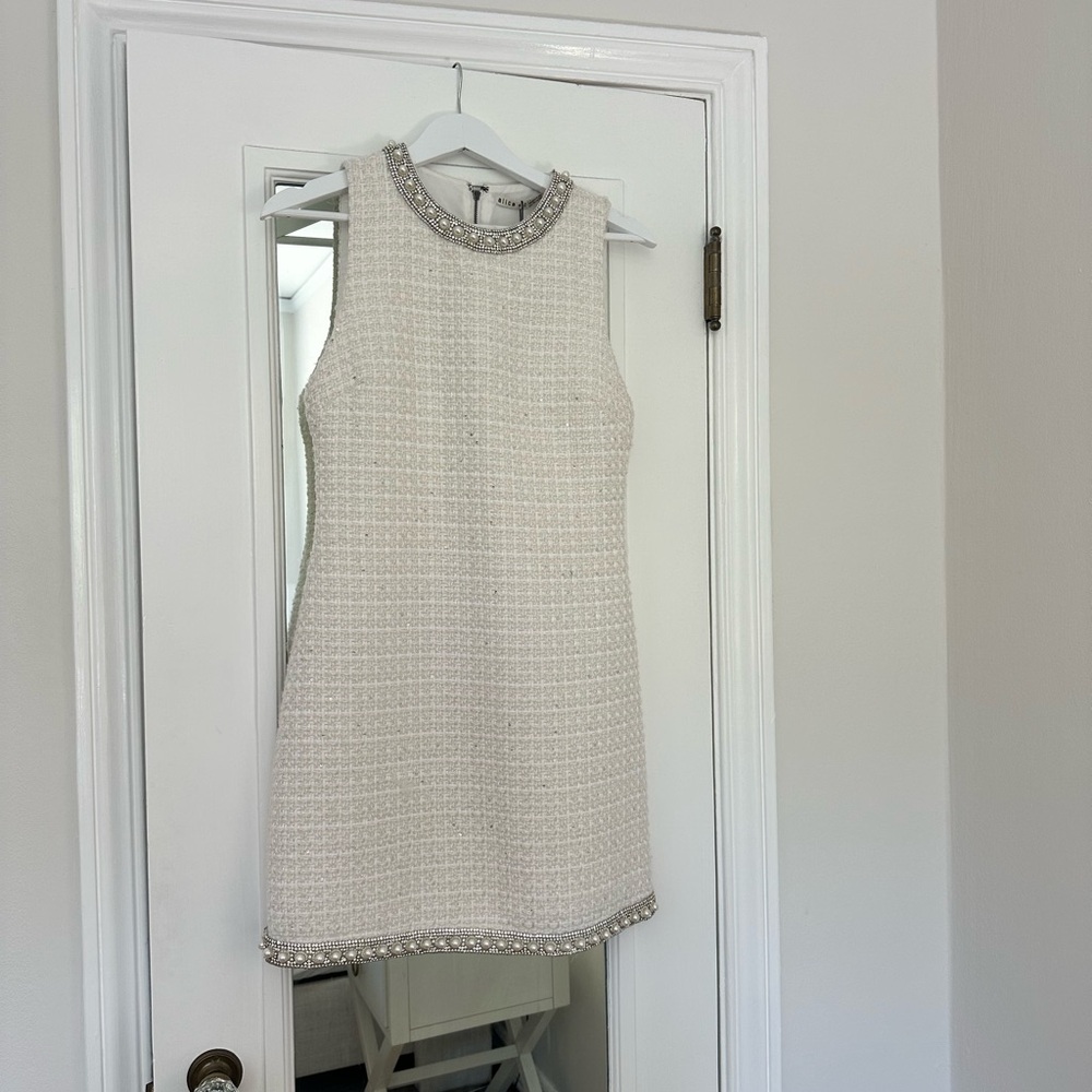 Cream Alice + Olivia Mini Dress